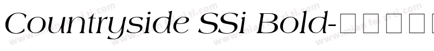 Countryside SSi Bold字体转换